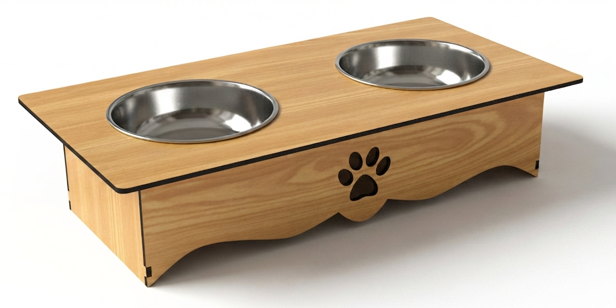 Best Selling Wooden Cat Food Stand