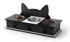 3 Bowl Cat Feeder Bowl Stand in Pakistan