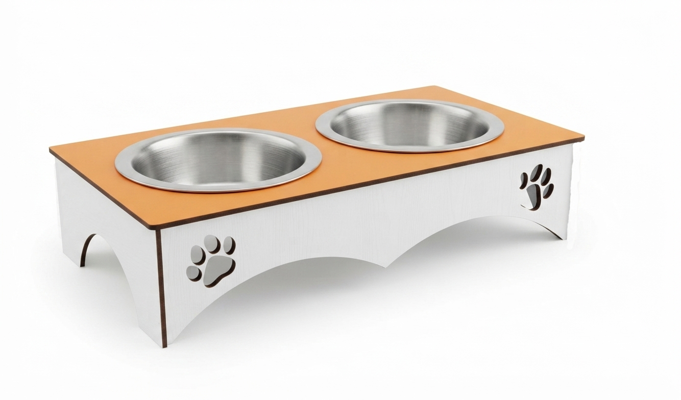 Antique Style Double Color Pet Food Stands