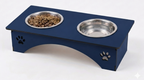 Premium Wooden Cat Bowl Stand