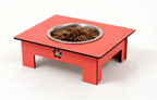Persian Cat Single Cat Bowl Stand Available in 13 Colors
