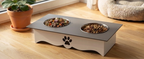 Two-Tone Wooden Pet Food Stands