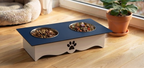 Two-Tone Wooden Pet Food Stands