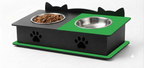 Double Cat Ears Design Pet Bowl Stands