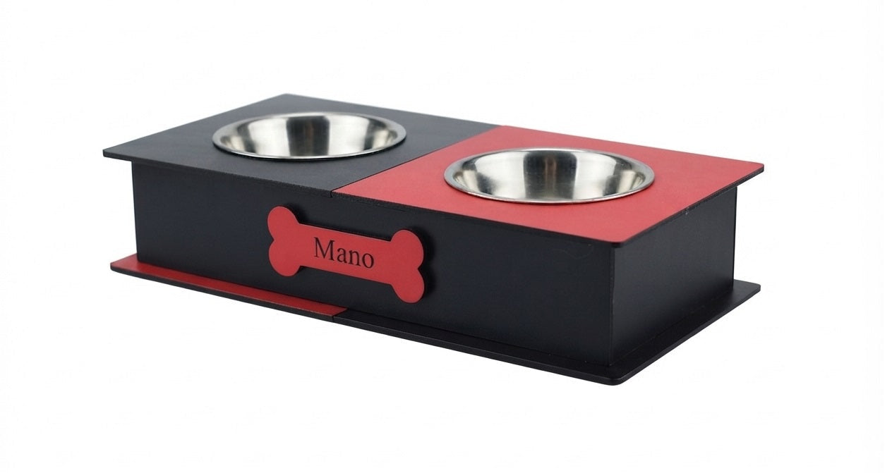 Custom Name Pet Food Stand Multi Colors
