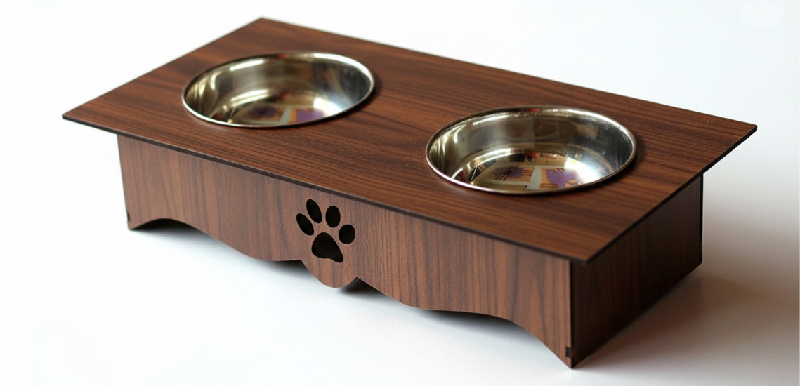 Best Selling Wooden Cat Food Stand