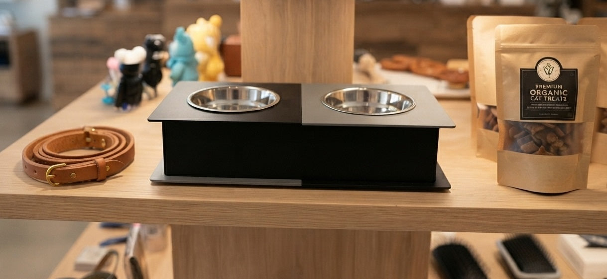 Custom Name Pet Food Stand Multi Colors